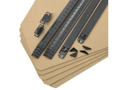 Juskys Eckregal Lagerregal Corner Basic 180 x 70 x 40 cm in Grau