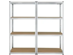 Discount Juskys 2er Set Lagerregal Easy 160 x 80 x 40 cm Silber