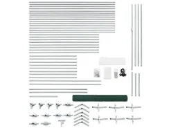 Outlet Juskys Freilaufgehege HLS25T 3x6x2m