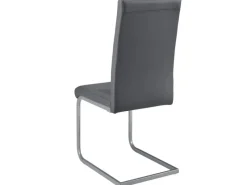 Juskys Freischwinger Stuhl Vegas 2er Set aus Kunstleder