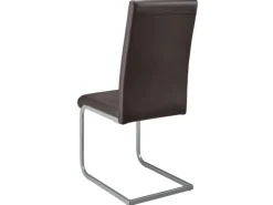 Juskys Freischwinger Stuhl Vegas 4er Set aus Kunstleder