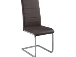 Juskys Freischwinger Stuhl Vegas 2er Set aus Kunstleder