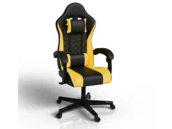 Juskys Gamingstuhl HyperSeat Schwarz/Gelb