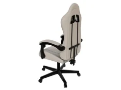 Discount Juskys Gamingstuhl HyperSeat Beige/Hellgrau Grau-Beige