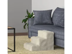 Hot Juskys Haustiertreppe Timmy mit 3 Stufen Beige