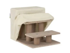 Hot Juskys Haustiertreppe Timmy mit 3 Stufen Beige