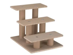 Hot Juskys Haustiertreppe Timmy mit 3 Stufen Beige