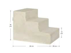 Hot Juskys Haustiertreppe Timmy mit 3 Stufen Beige