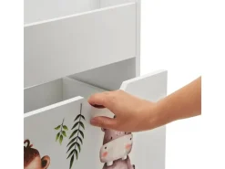 Sale Juskys Kinder Bücherregal Mit 3 Fächern Und Herausziehbarer Spielzeugkiste