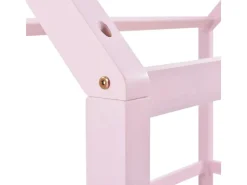 Clearance Juskys Kinderbett Marli 80 x 160 cm mit Matratze Rosa