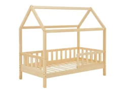 Sale Juskys Kinderbett Marli 80 x 160 cm mit Bettkasten und Matratze Natur