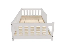 Juskys Kinderbett Naya 90 x 200 cm Weiß