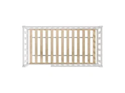 Juskys Kinderbett Naya 80 x 160 cm mit Matratze Weiß