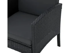 Juskys Polyrattan Gartenmöbel Sitzgruppe Turin