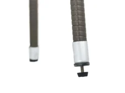 Juskys Polyrattan Gartenstühle Yoro 4er Set Stapelbar mit Armlehnen Grau Meliert