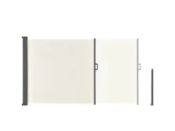 Outlet Juskys Seitenmarkise Dubai 300 x 180 cm Beige