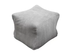 Juskys Sitzsack Chillex mit Hocker L in Stoff Cord