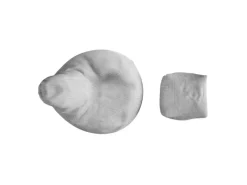 Juskys Sitzsack Chillex mit Hocker L in Stoff Cord