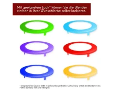 kalb Einbausteckdose 230VAC Tischsteckdose 54mm Rund Für Montage In Und An Möbeln mit EU-Stecker