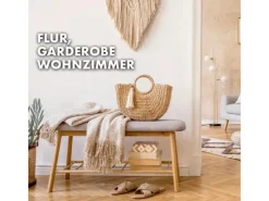 Discount Karat Bambus Sitzbank Montana Schuhregal mit Stauraum und Sitzkomfort 34 x 90 x 45 cm