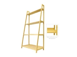 Clearance Karat Bambusregal Zaria Modernes Und Stilvolles Regal Leiterregal Aus Bambus