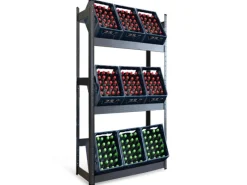 Outlet Karat Flaschenkastenständer Osaka Getränkekistenregal für 9 Kästen 200 x 100 x 30 cm