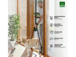 Discount Karat Fliegengitter Johnny Gestreift Klebemontage Klettverschluss 90 x 220 cm