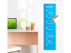 Karat Glas Wochenplaner Kia To Do Liste Universal Einsetzbar 20 x 80 cm