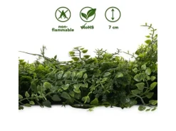 Sale Karat Pflanzenwand Fern Kunstpflanze zur Dekoration 50 x 50 cm Grün