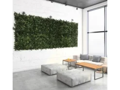 Best Karat Pflanzenwand Tropical Kunstpflanze zur Dekoration 50 x 50 cm Grün