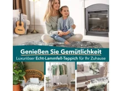 Karat Schaffell Audrey Natürliches Premium Lammfell Individuell Einsetzbar Black Tip