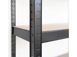 Karat Schwerlastregal 750 kg Traglast Schwarz 150 x 70 x 30 cm