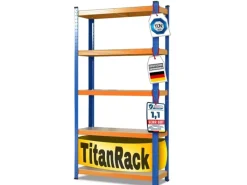 Karat Schwerlastregal Blau-Orange Traglast bis 875 kg 180 x 120 x 60 cm