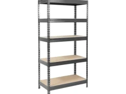 New Karat Schwerlastregal Grizzly Anthrazit-Grau Traglast 875 kg 180 x 90 x 45 cm