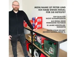 Online Karat Schwerlastregal Lakota 2er Set Traglast bis 875 kg 150 x 75 x 30 cm Schwarz