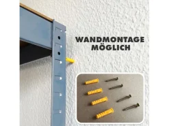 Karat Schwerlastregal Lakota 2er Set Traglast bis 875 kg 180 x 90 x 40 cm