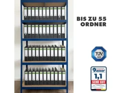 Karat Schwerlastregal Lakota 2er Set Traglast bis 875 kg 200 x 120 x 60 cm