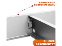 Karat Schwerlastregal Rhino bis 1050 kg Pulverbeschichtet 180 x 90 x 45 cm