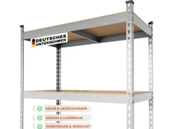 Karat Schwerlastregal Rhino bis 1050 kg Pulverbeschichtet 180 x 90 x 45 cm