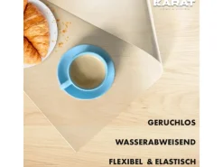 Best Karat Tischfolie Empire mit Abgeschrägter Kante Transparent 50 x 100 cm