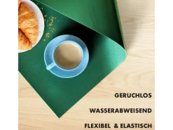 Karat Tischfolie Empire mit Abgeschrägter Kante Grün 80 x 130 cm