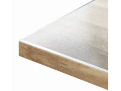 Hot Karat Tischfolie Imperial Transparent Mattiert mit Abgeschrägter Kante 105 x 210 cm