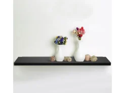 Karat Wandboard Stockholm Elegantes Wandregal Universal Matt 60 cm Breite Schwarz