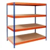 Karat Weitspannregal Schwerlastregal Blau-Orange Traglast 1200 kg 200 x 150 x 80 cm