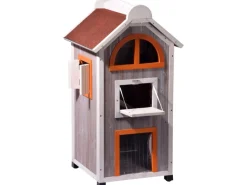 Online Dobar Katzenhaus "Fancy Cat" aus Holz für draußen und drinnen FSC®