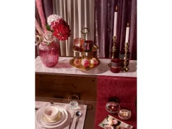 Best Kerzenhalter Blush Bordeaux Aluminium Ø 8,5 cm x 28,5 cm