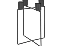 Kerzenhalter Midnight Mystery 10,5 cm x 10,5 cm Schwarz