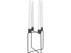 Kerzenhalter Midnight Mystery 10,5 cm x 10,5 cm Schwarz