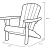 Keter Adirondack-Stuhl Troy Graphitgrau