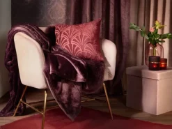 Kissen Blush Bordeaux Rot 45 cm x 45 cm